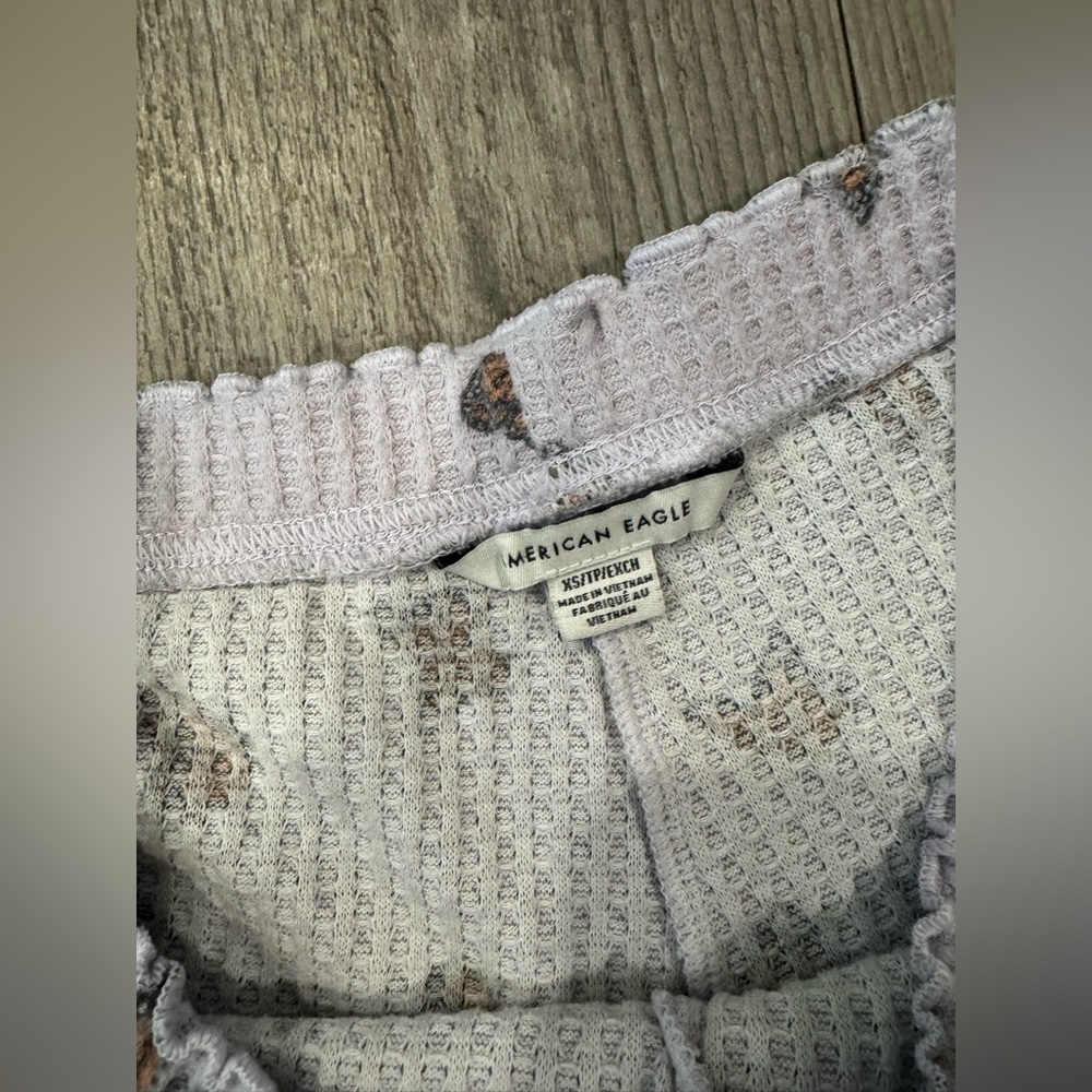 AMERICAN EAGLE Charming Butterfly Print Loungewear Set pajama - Picture 9 of 10